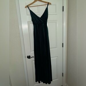 Green Velvet Windsor Formal Dress